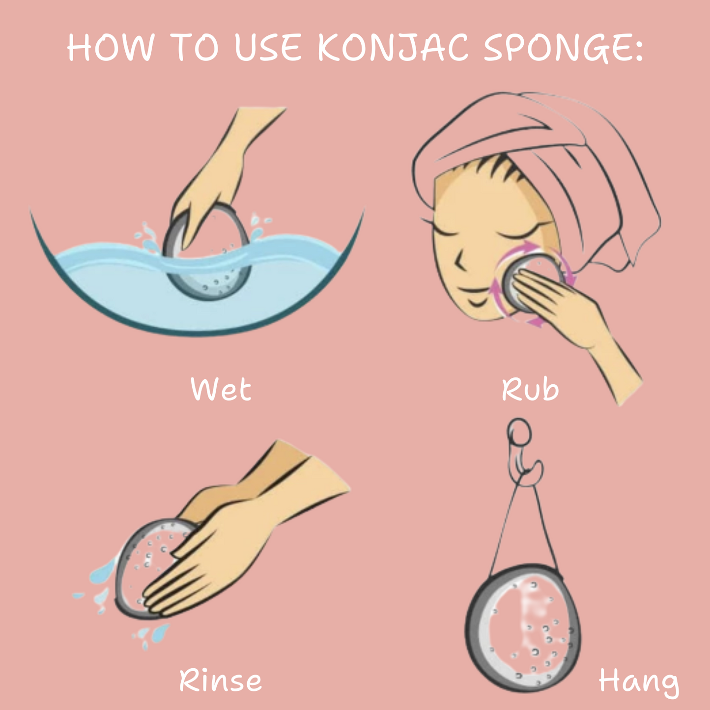 Konjac Facial Cleansing Sponge – Gentle Daily Face Cleansing