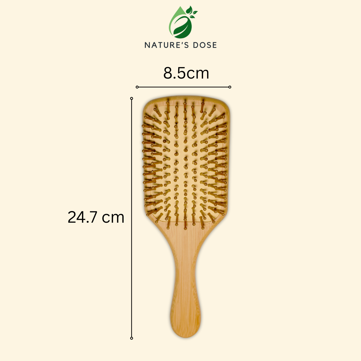 Bamboo Scalp Massage Comb – Gentle Detangling & Scalp Care
